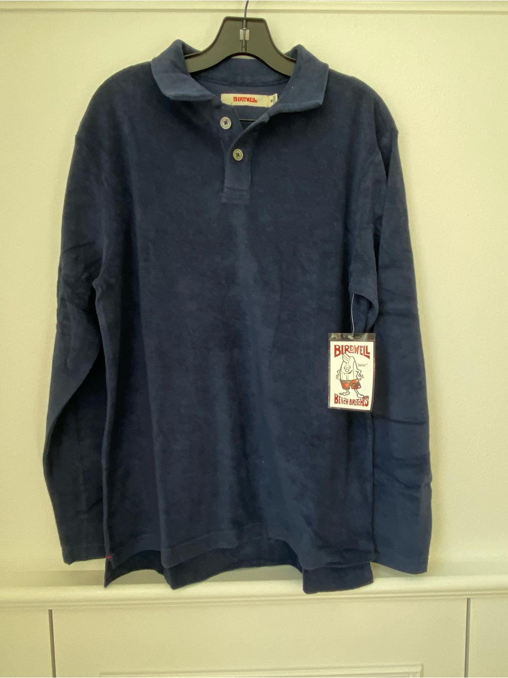 Birdwell Men’s Long-Sleeve Polo - Navy Blue
